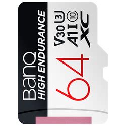 方捷microSD存储卡_BanQ 方捷 HIGH ENDURANCE V30 Micro-SD存储卡 64GB（UHS-I、V30、U3 ...