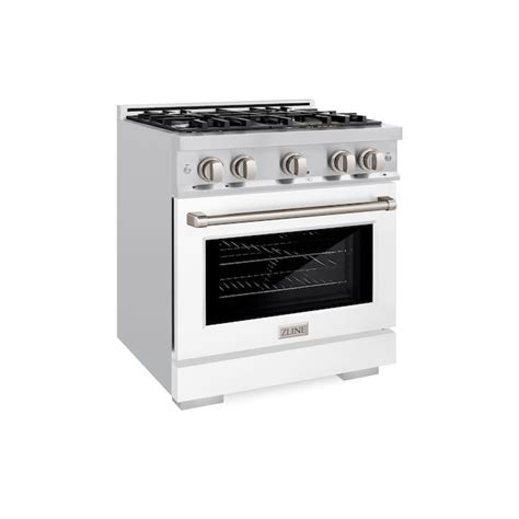 ZLINE KITCHEN & BATH Select 30-in Standard 4 burners Convection Oven ...