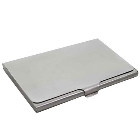 Steel Card Holder with Ultra Slim Silver Colour CHFS00
