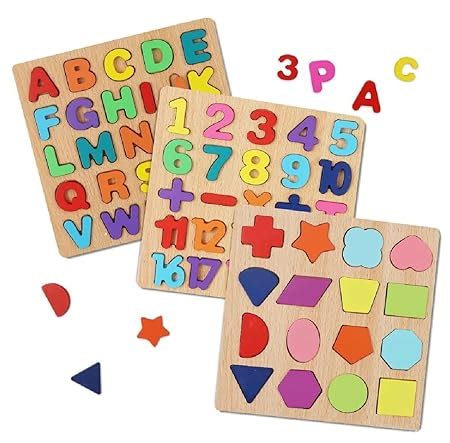 Buy Chocozone Wooden Learning Educational Board for Kids, Puzzle Toys ...