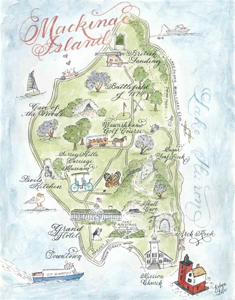 Printable Map Of Mackinac Island