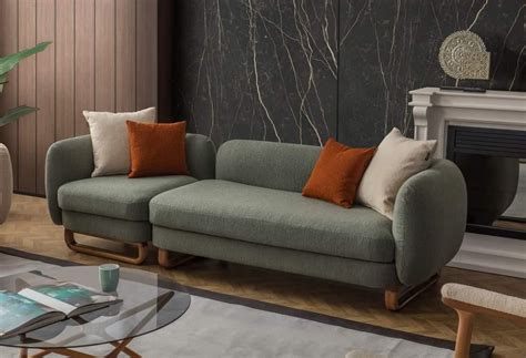 Fascinating Modern Sofa for Lobby in Teak Finish – Indian Nest