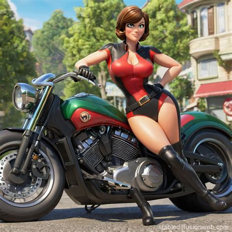 helen parr from the pixar animation 2004 film the incredibles Prompts | Stable Diffusion Online