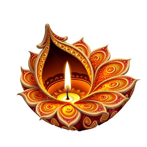 Diwali Diya Festivals In India Gold Deepavali Lamp, Diya Colorful ...