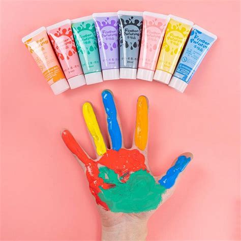 Washable Watercolor Paints Children's Finger Paint... – Vicedeal