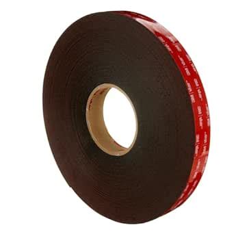 3M 51115255229 5952 VHB Heavy Duty Mounting Tape, Black, 3/4 in x 15 yd ...