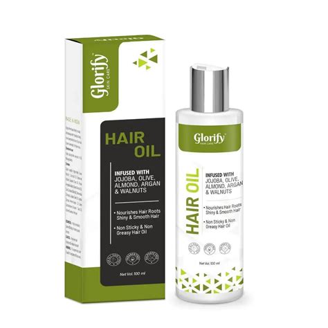 Buy Glorify Natural Hair Growth Oil Blend [100ml] Of Jojoba, Olive ...