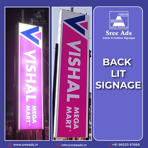 FRONT LIT & BACK LIT SIGNAGES - SreeAds