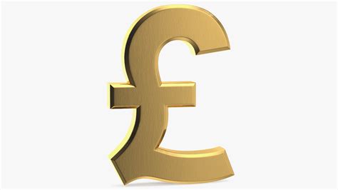 3D Uk Pound Currency Symbol Model - TurboSquid 1686411