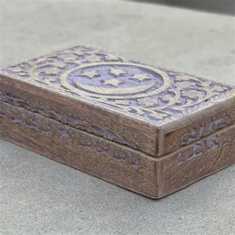 Moon & Star Wooden Box | Gypsy Willow