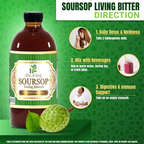 Soursop Bitter 16oz | Natural Herbal Detox & Cleanse