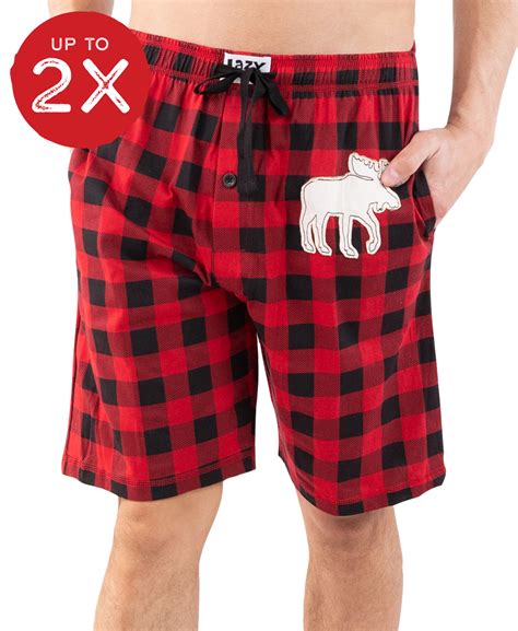 Moose Plaid | Men's Pajama Shorts | LazyOne