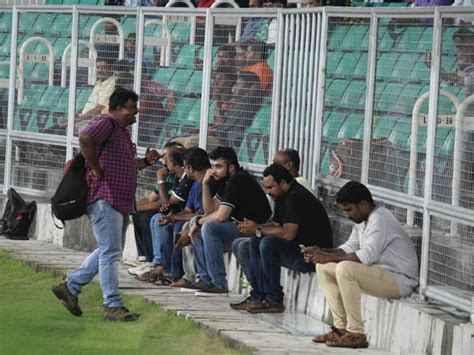 Practice match under lights at the Sports Hub | Kerala Cricket ...