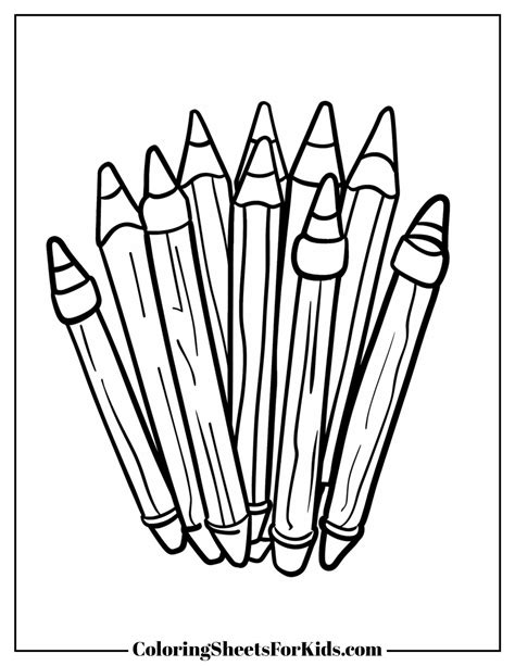 Crayons Coloring Worksheets 的图像结果