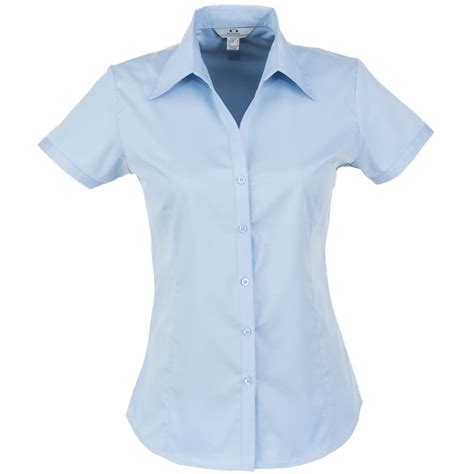 Ladies Short Sleeve Metro Shirt - Light Blue | BIZ-3627-LB | Amrod