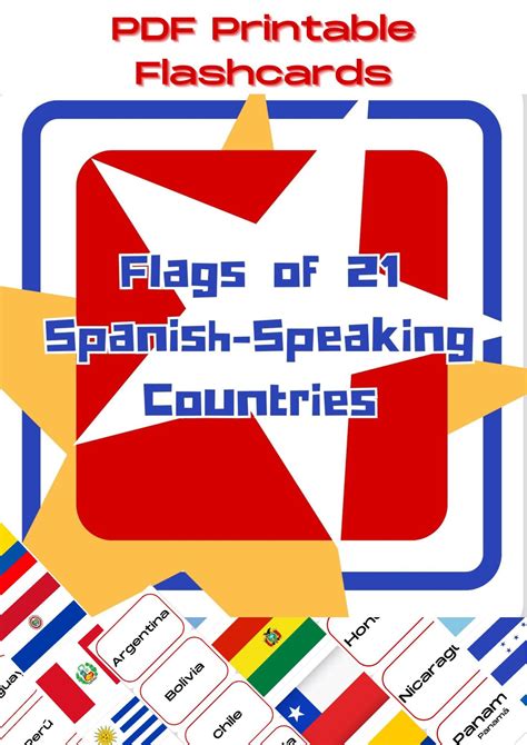 Spanish Speaking Countries Flags Printables