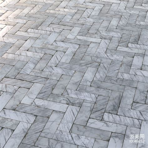 白色大理石瓷砖PBR材料纹理-cg资源免费下载-CG99