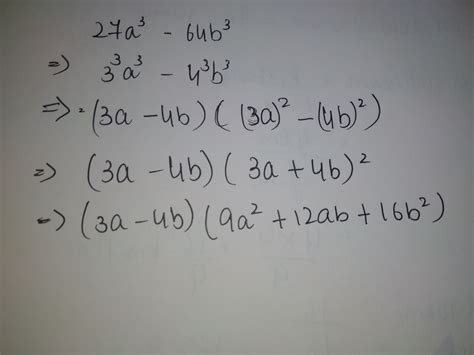 Factorise : 27a(cube) + 64b(cube) - Brainly.in