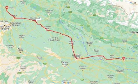ഗോരഖ്പൂർ ഷാംലി എക്‌സ്‌പ്രസ് വേ മാപ്പ്, റൂട്ട്, വസ്‌തുതകൾ എന്നിവയും മറ്റും