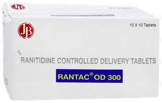 Rantac Od 300 Mg Tablet Cd 10 - Uses, Side Effects, Dosage, Price ...