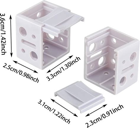Buy ONLYFU 12 Pack 1 inch Blind Brackets, Vertical Blind Bracket Box ...