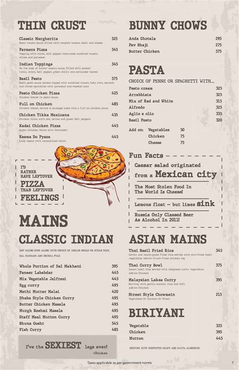 Menu at Revolution, Indore, Ground floor Apollo Premier