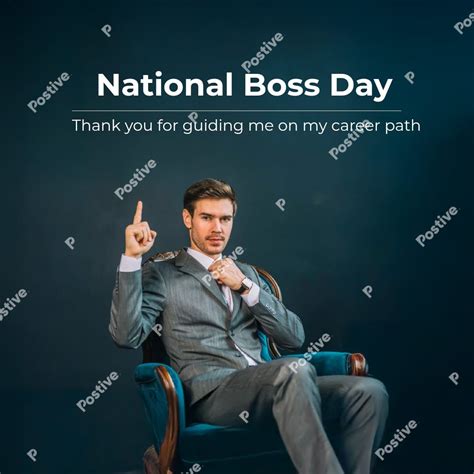 National Boss's Day templates | National bosses day, Boss' day, Happy ...