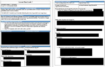 Image result for Probability Lesson Plan 7th Grade