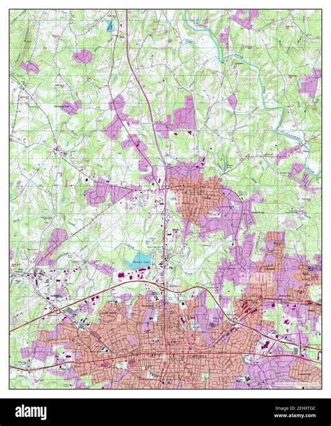 Gastonia map hi-res stock photography and images - Alamy