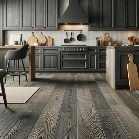 15 Outstanding Floor Colors to Pair with Dark Kitchen Cabinets
