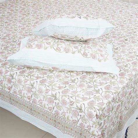 Hand Block Print Cotton Bedsheet Set