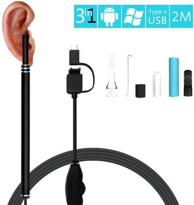 microware USB Visual Ear-Pick Nose Endoscope Otoscope Camera Earwax ...