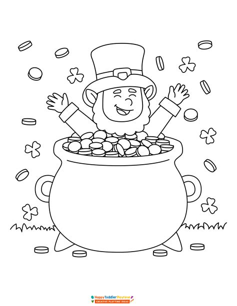 St. Patrick's Day Coloring Pages (with free printable) - Happy Toddler ...