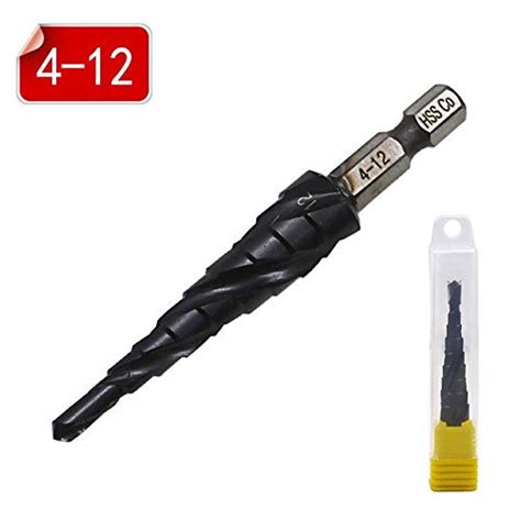HSS CO M35 TiALN Stainless Steel Metal Step Drill Bit Spiral Groove ...