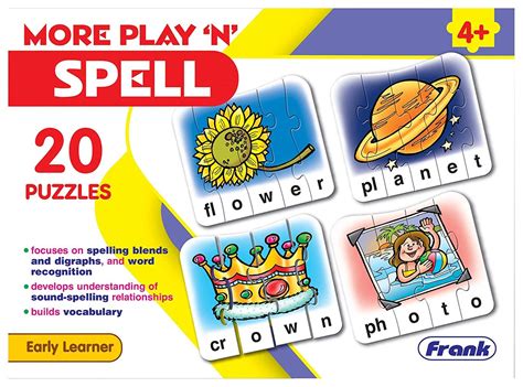 Buy Frank More Play ‚Äö√Ñ√≤n' Spell Puzzle ‚Äö√Ñ√¨ 20 Self-Correcting ...