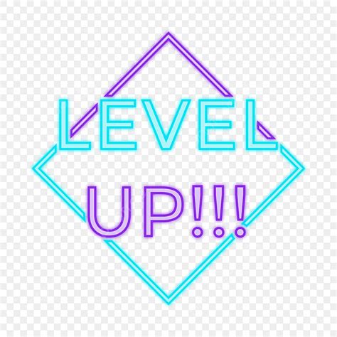 Level Up Game Vector PNG Images, Level Up Neon Sign Vector, Label, Neon ...