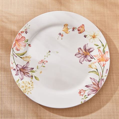 Buy Moksha Lily Ironstone Printed Dinner Plate - 27.5cm from Home ...