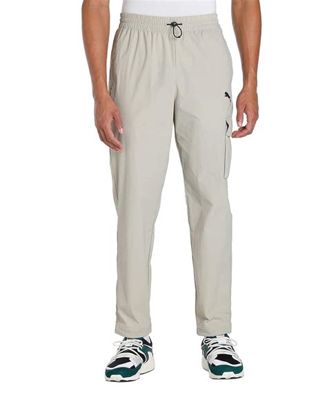 Puma Men's Regular Track Pants (67140268_Pebble Gray : Amazon.in ...