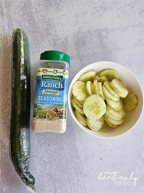 Ranch Cucumber "Chips" - My Heavenly Recipes