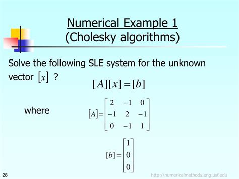 Image result for Cholesky Methods Numerical Methods
