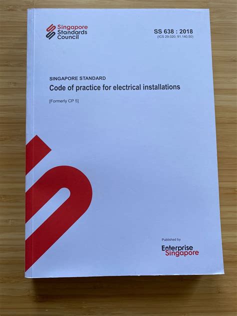 SS 638 Code of practice for electrical installation, Learning ...