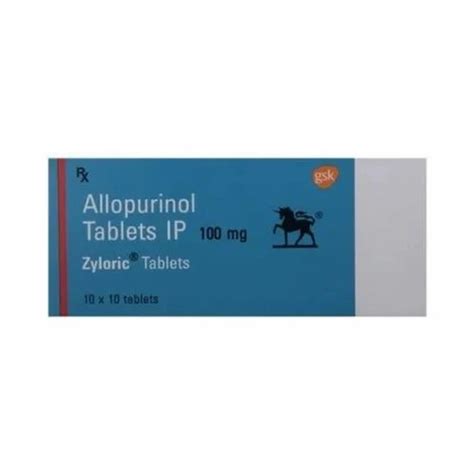 Orthopedic Medication - Allopurinol Zyloric Tablet 100mg 100% Export ...