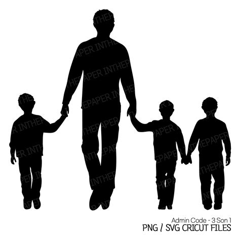 Dad Walking Hand In Hand With His Three Sons | Fathers Day P | Inspire ...
