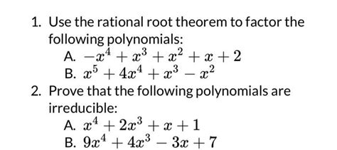 Factor Polynomials Using Rational Root Theorem 的图像结果
