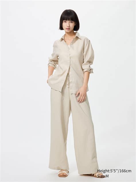 Check styling ideas for「Linen Blend Easy Pants、Premium Linen Shirt ...