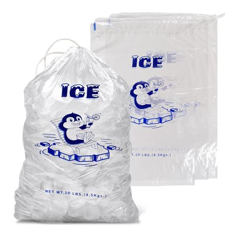 Amazon.com: PackageZoom 12 x 20 Ice Bags 10 Lb. Durable Drawstring ...