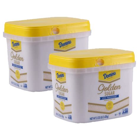 Amazon.com : Domino Golden Granulated Sugar, 3.125 LB Easy Baking Tub ...