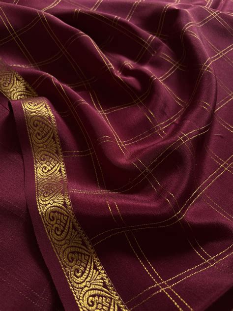 Sugandha : Solid Chocolate brown – Nalmè Saree Studio