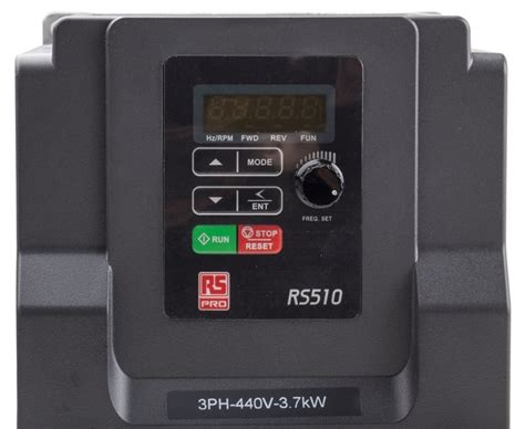 RS PRO | RS PRO Inverter Drive, 3.7 kW, 3 Phase, RS510 Series 480 V 9.2 ...