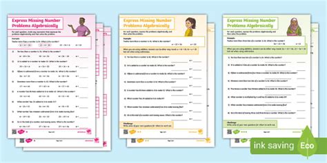 Express Missing Number Problems Algebraically 的图像结果